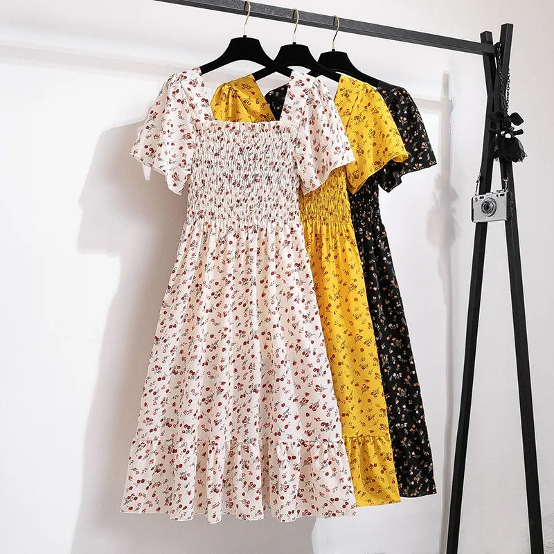 Verduzzi Giardino Floral Chiffon Midi